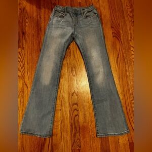 Old Navy Faded Denim Jeans, Boot Cut, Kids Size 12, Like New!